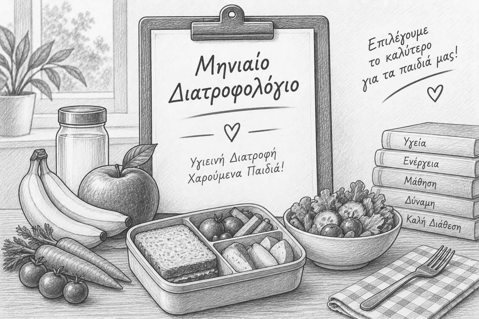 Μηνιαίο Διατροφολόγιο Ολοήμερου Σχολείου